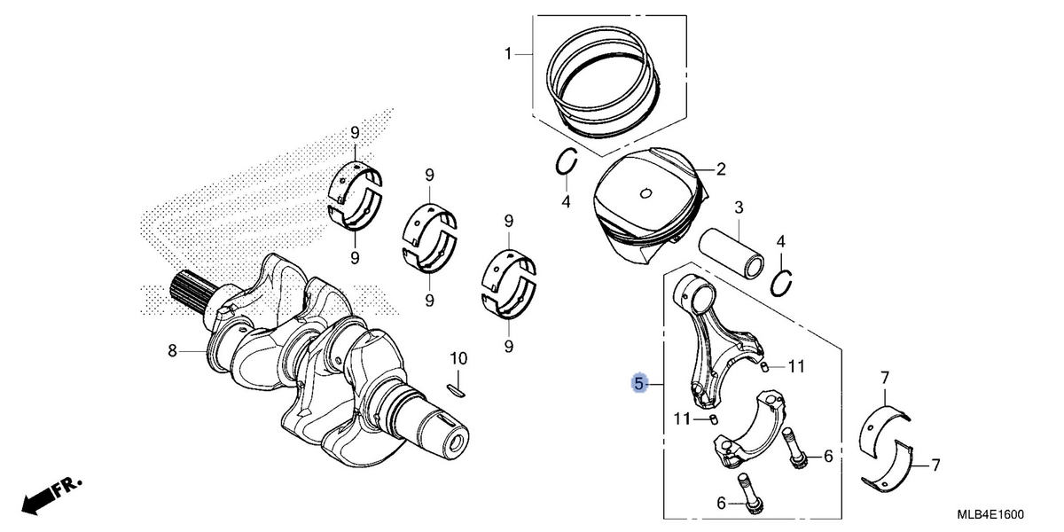 Honda OEM part 13210-MLB-D00