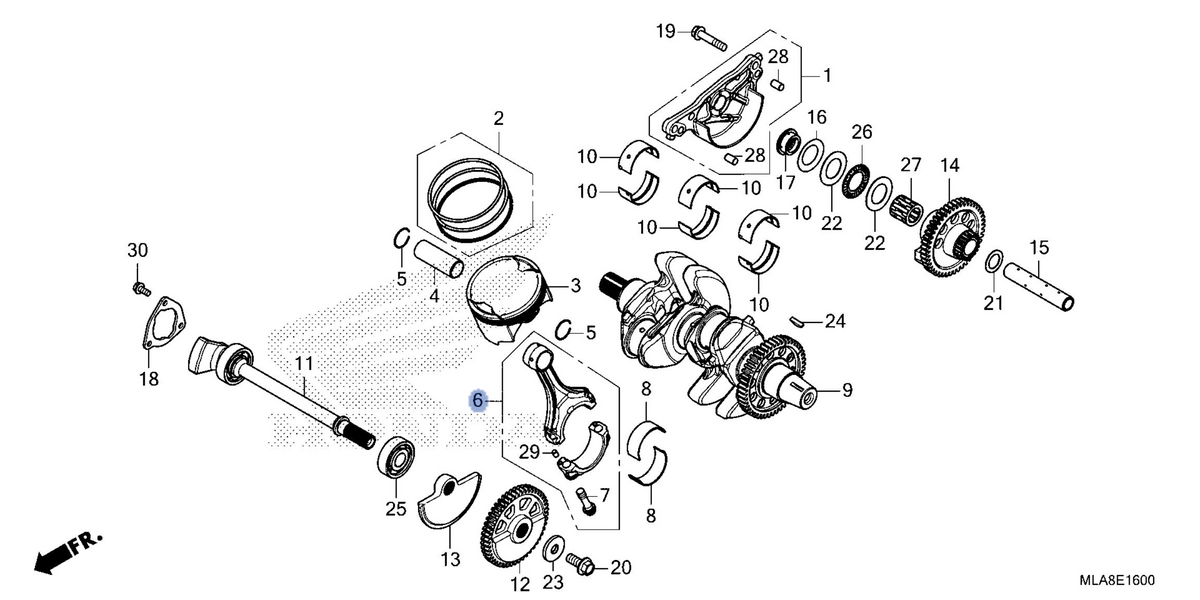 Honda OEM part 13210-MLN-E00