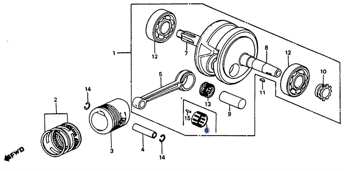 Honda OEM part 13211-107-000