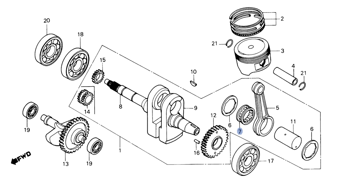 Honda OEM part 13211-428-300