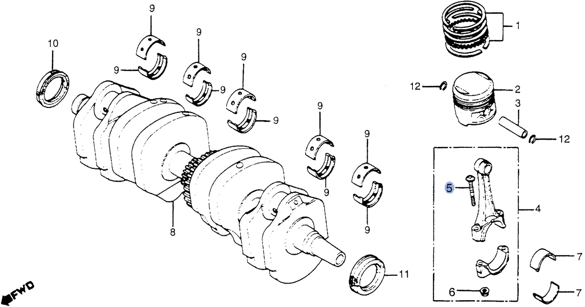Honda OEM part 13213-KV0-000