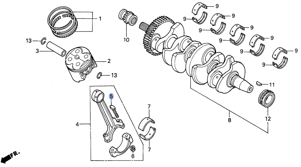 Honda OEM part 13213-MAL-600