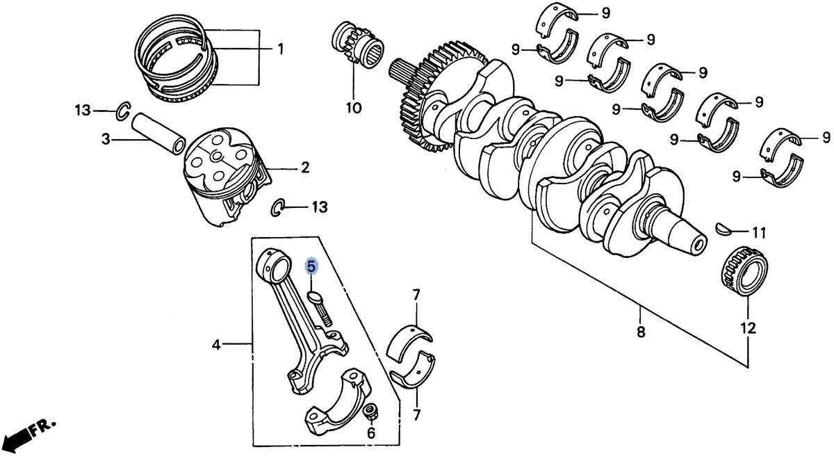 Honda OEM part 13213-MAL-601