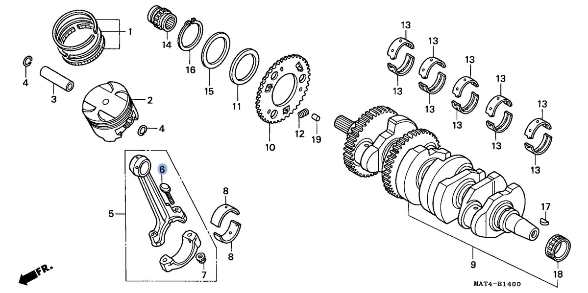 Honda OEM part 13213-MAT-003