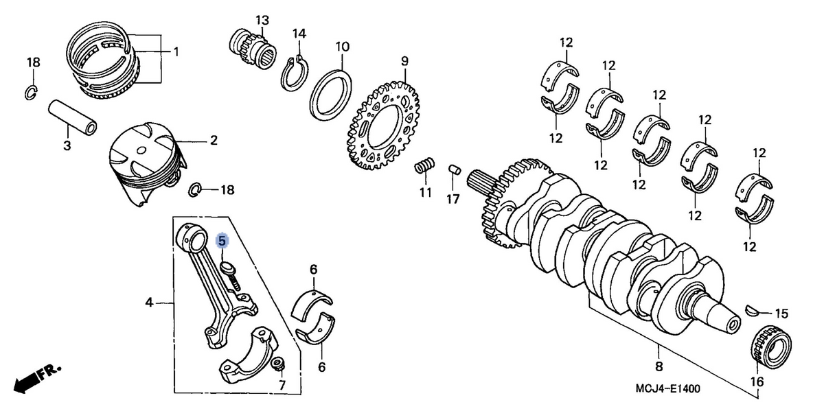 Honda OEM part 13213-MCJ-000