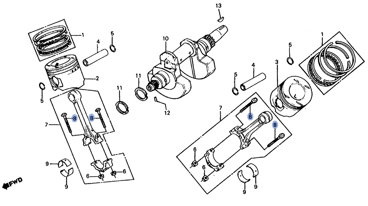 Honda OEM part 13213-ME2-000