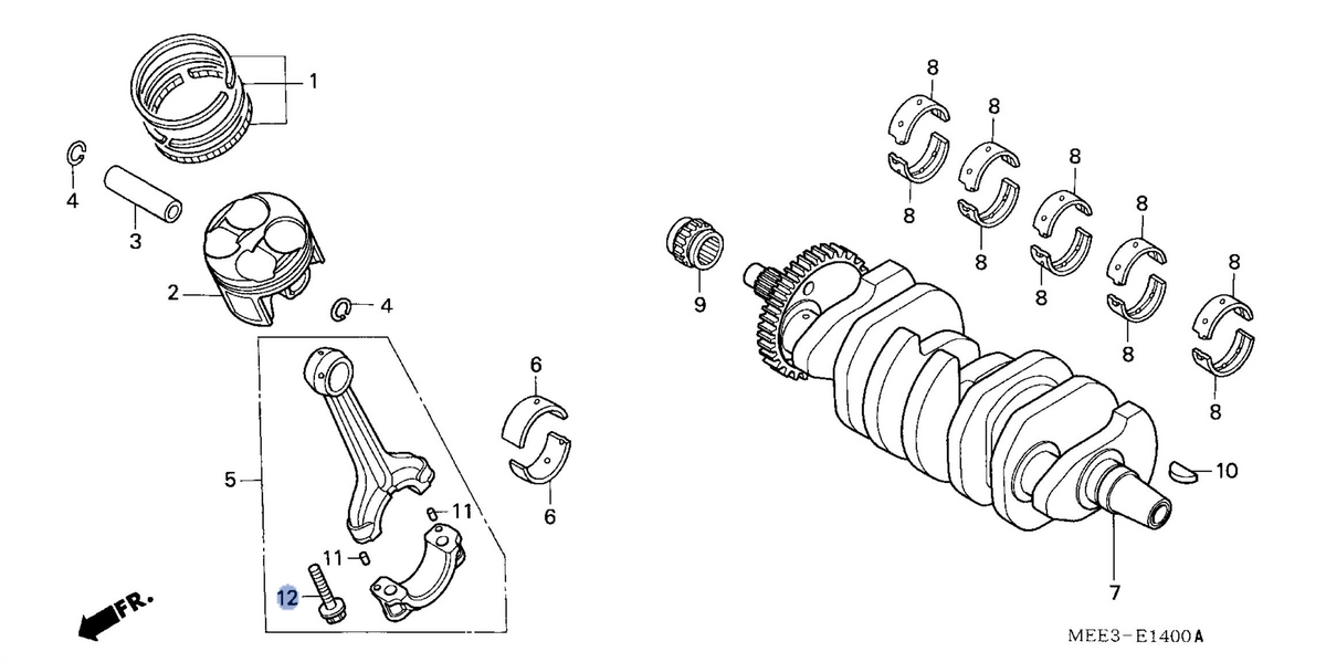 Honda OEM part 13213-MEE-003