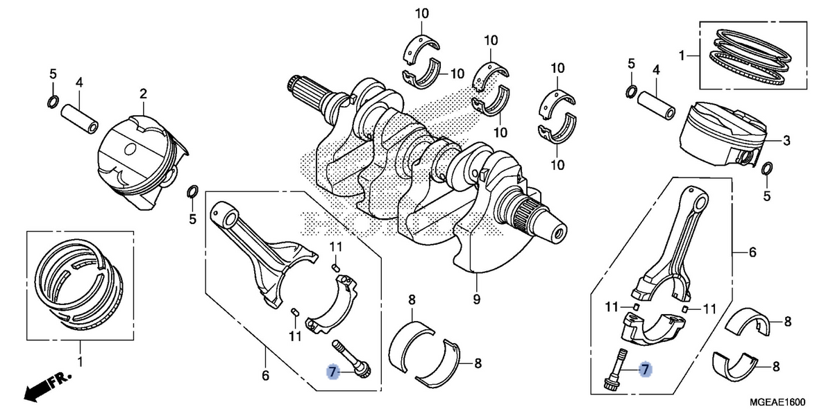 Honda OEM part 13213-MGE-003
