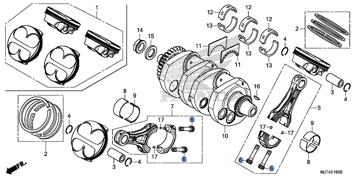 Honda OEM part 13213-MJT-E01