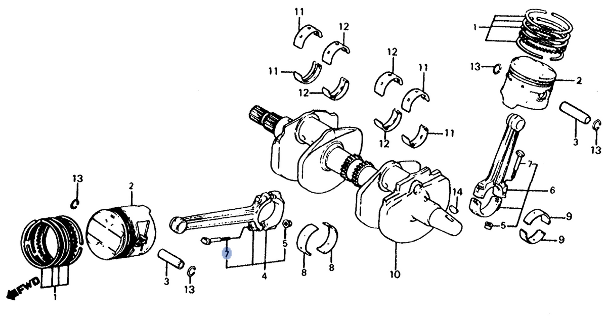 Honda OEM part 13213-MS2-610