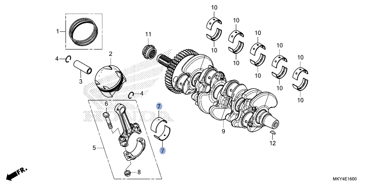 Honda OEM part 13214-MJE-D01