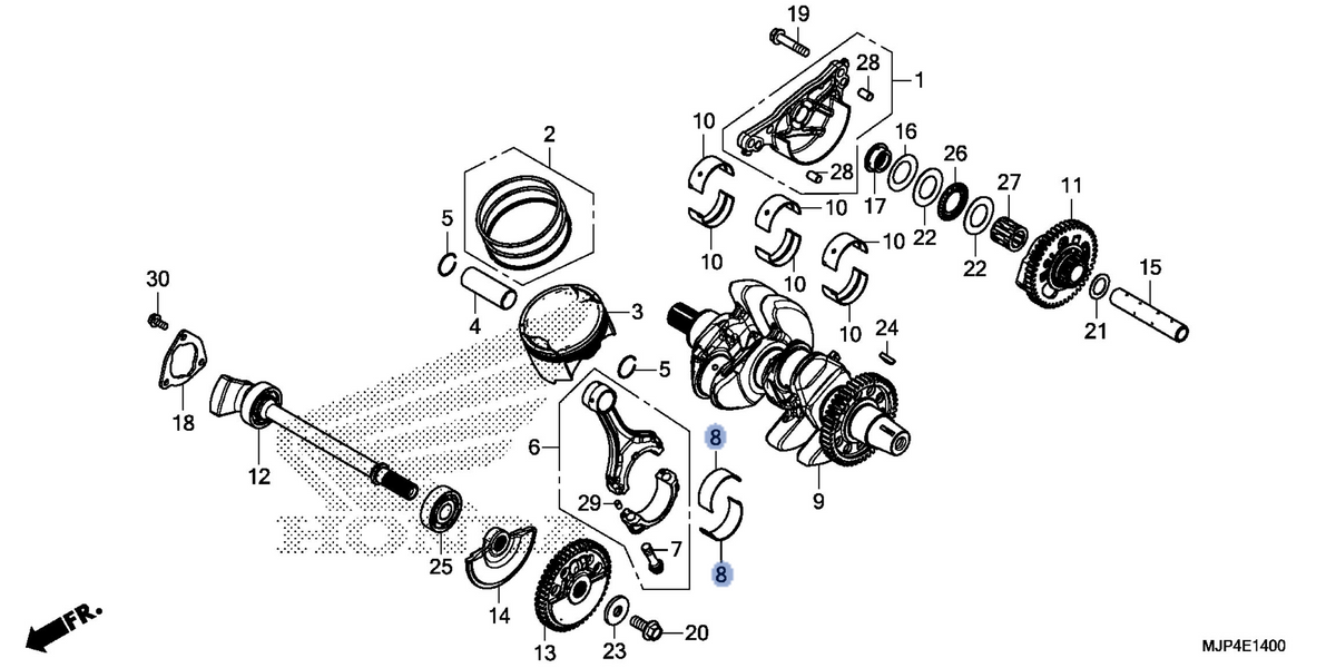 Honda OEM part 13214-MJP-G51