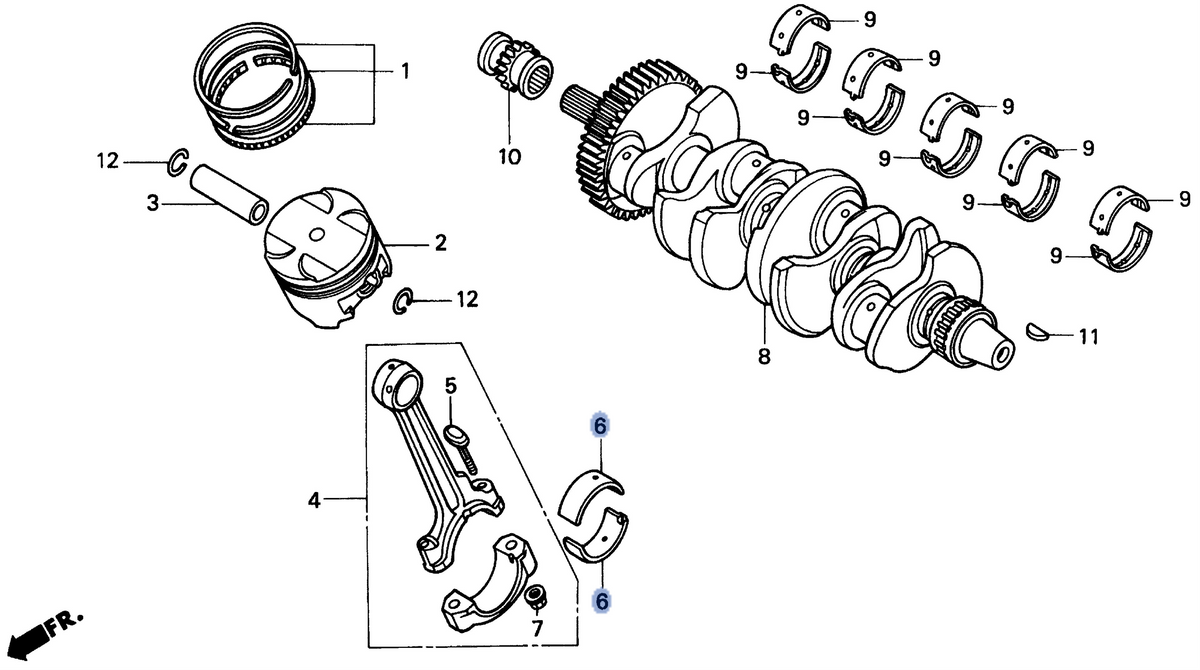 Honda OEM part 13214-MM4-000