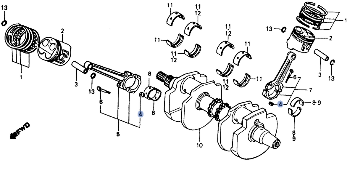 Honda OEM part 13215-KM3-000