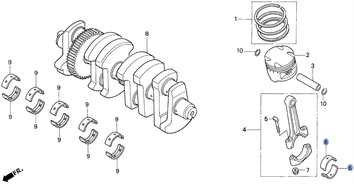 Honda OEM part 13215-MJ0-013