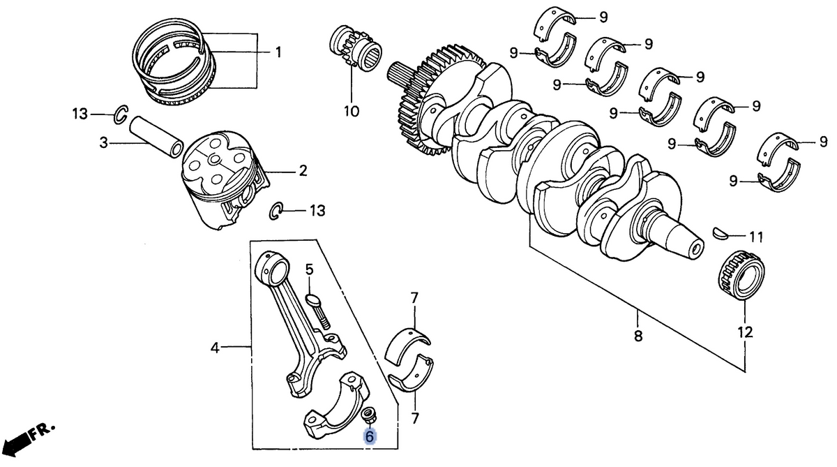 Honda OEM part 13215-MV9-670