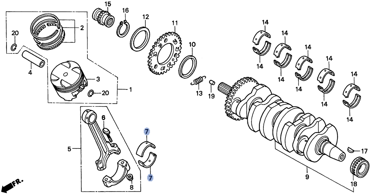 Honda OEM part 13216-MAS-003