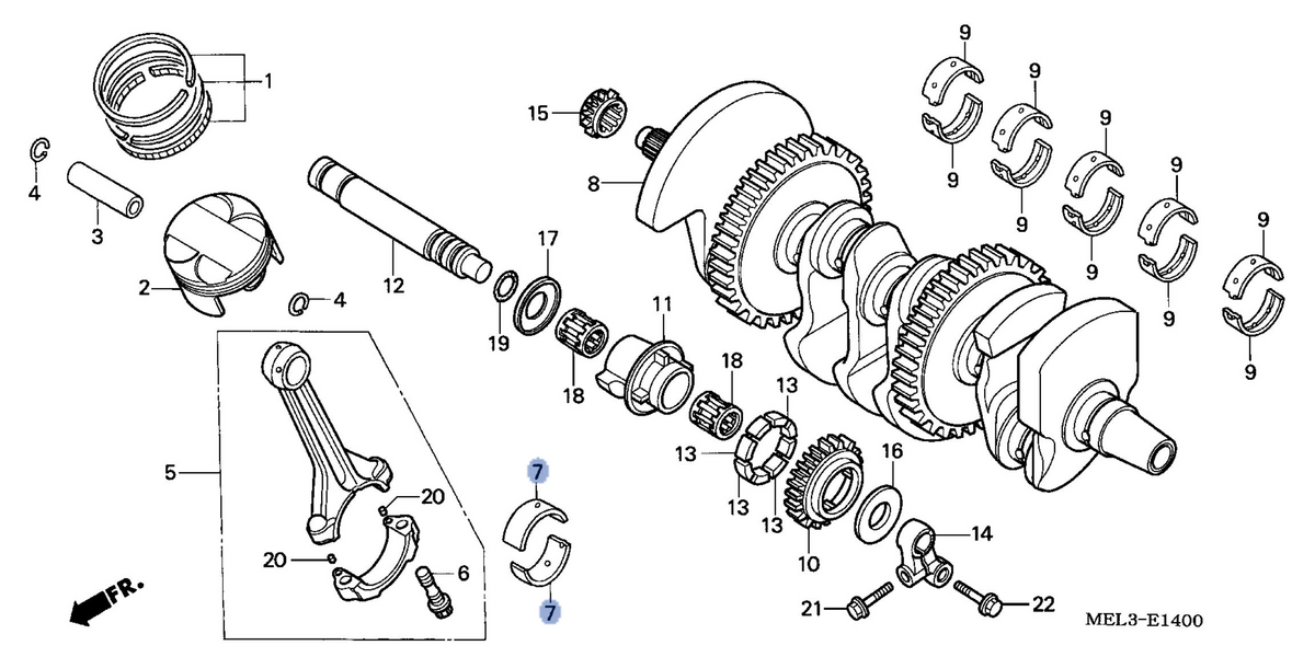 Honda OEM part 13216-MEL-003