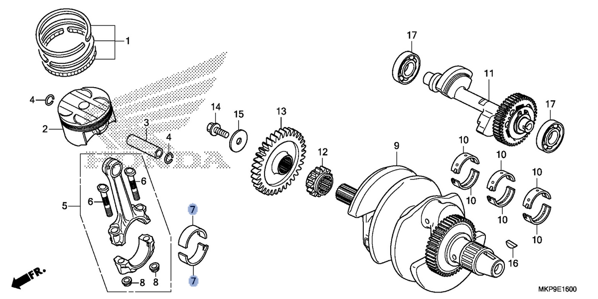 Honda OEM part 13216-MGZ-J01