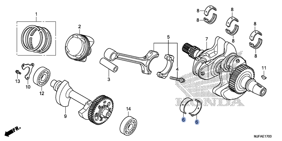 Honda OEM part 13216-PWA-003