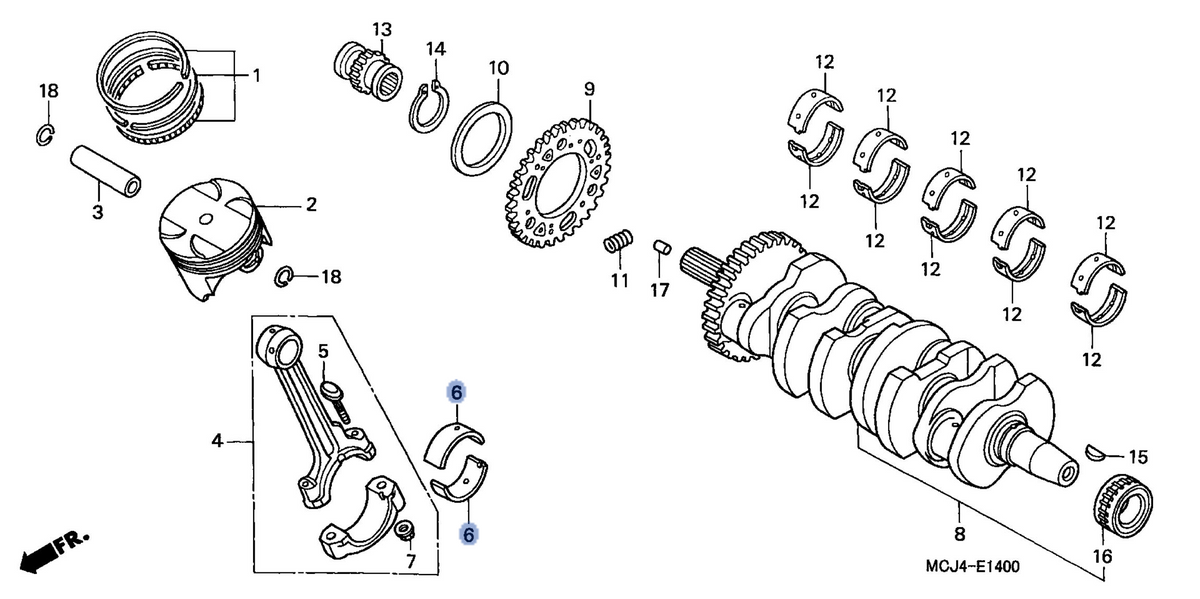 Honda OEM part 13217-MCJ-003