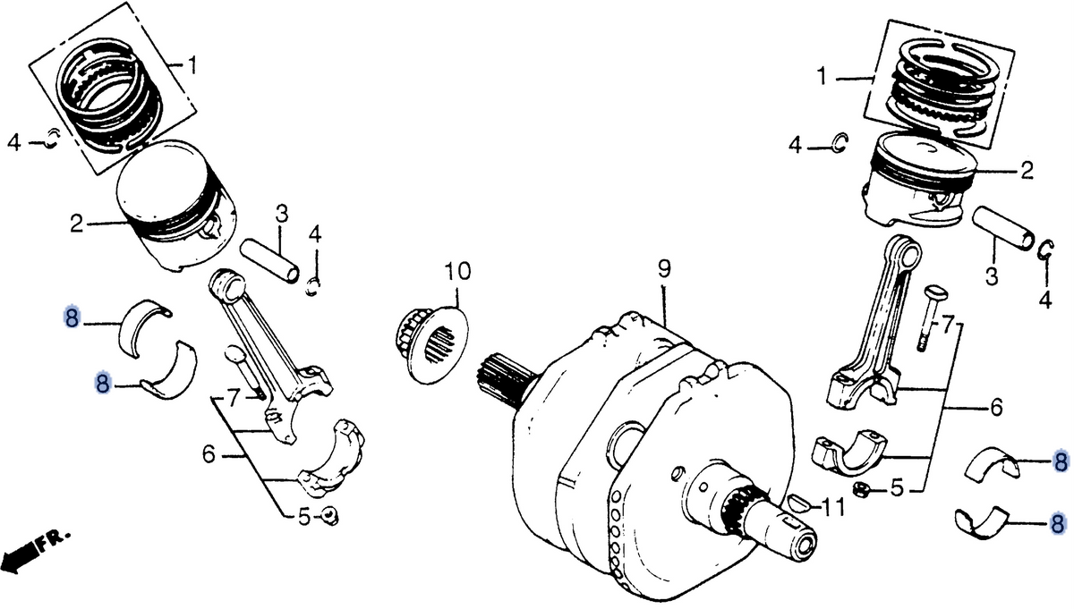 Honda OEM part 13217-MF5-003