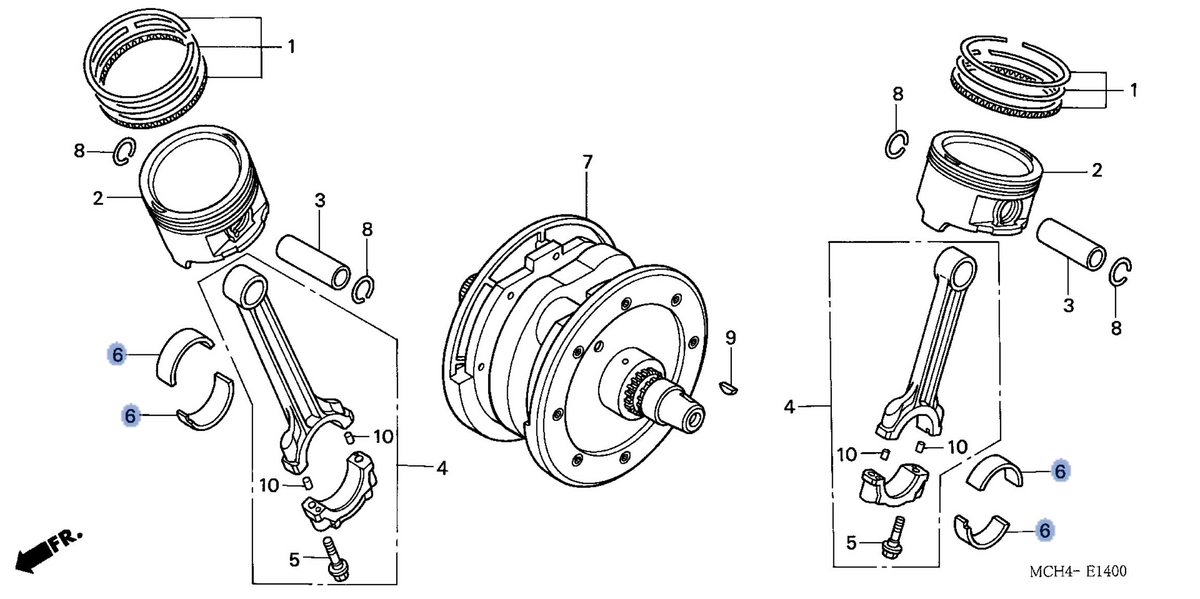 Honda OEM part 13218-MCH-003