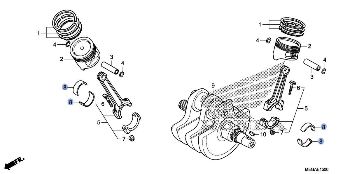 Honda OEM part 13218-MEG-003