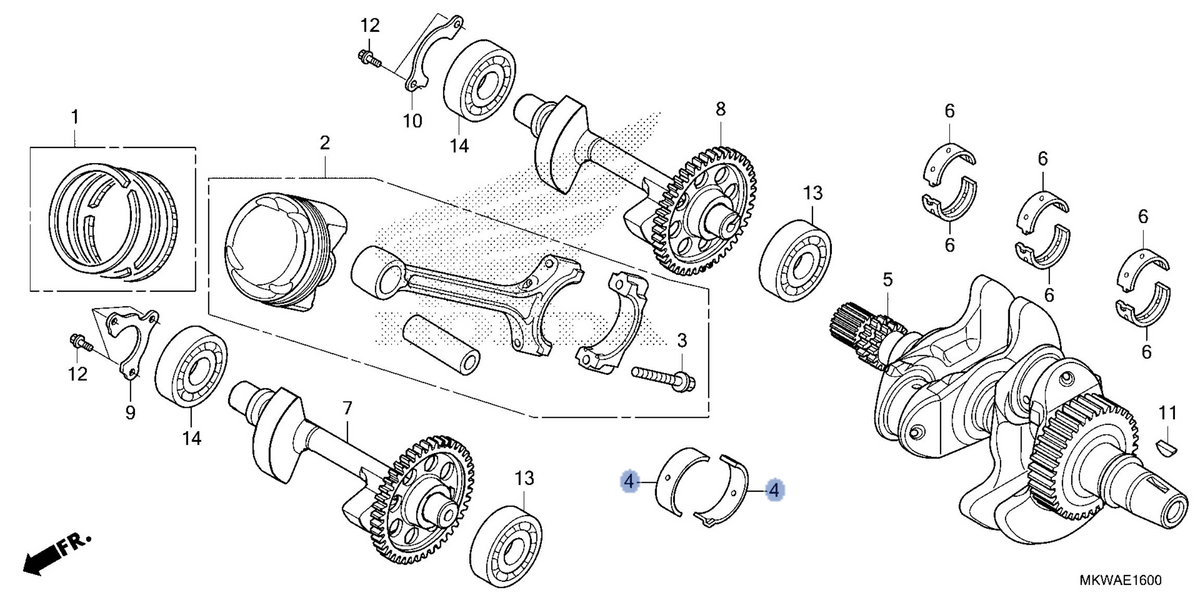Honda OEM part 13218-MKW-D01