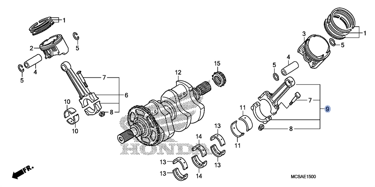 Honda OEM part 13220-MCS-000