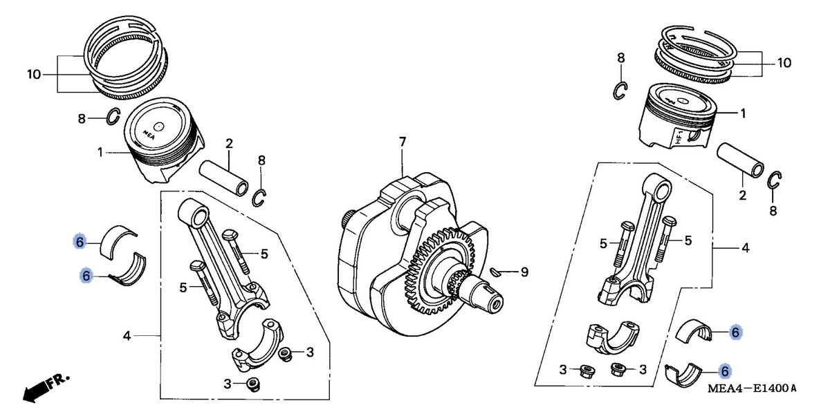 Honda OEM part 13220-MG8-003