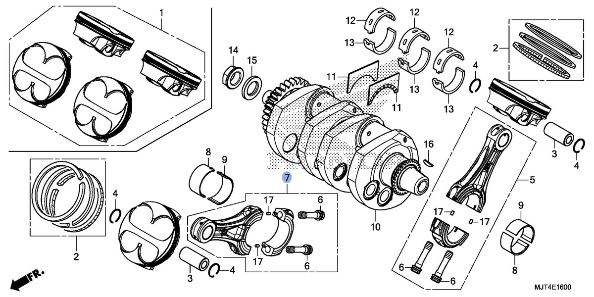Honda OEM part 13220-MJT-E00
