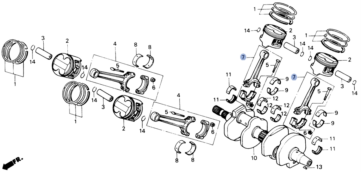 Honda OEM part 13220-MK8-670