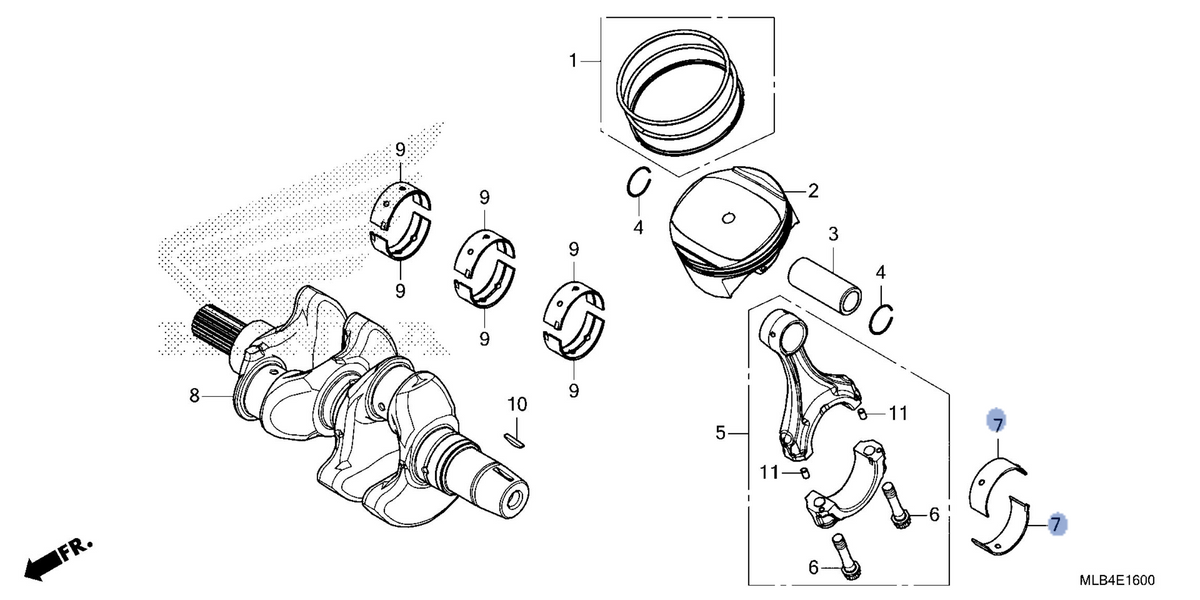 Honda OEM part 13222-MS2-611