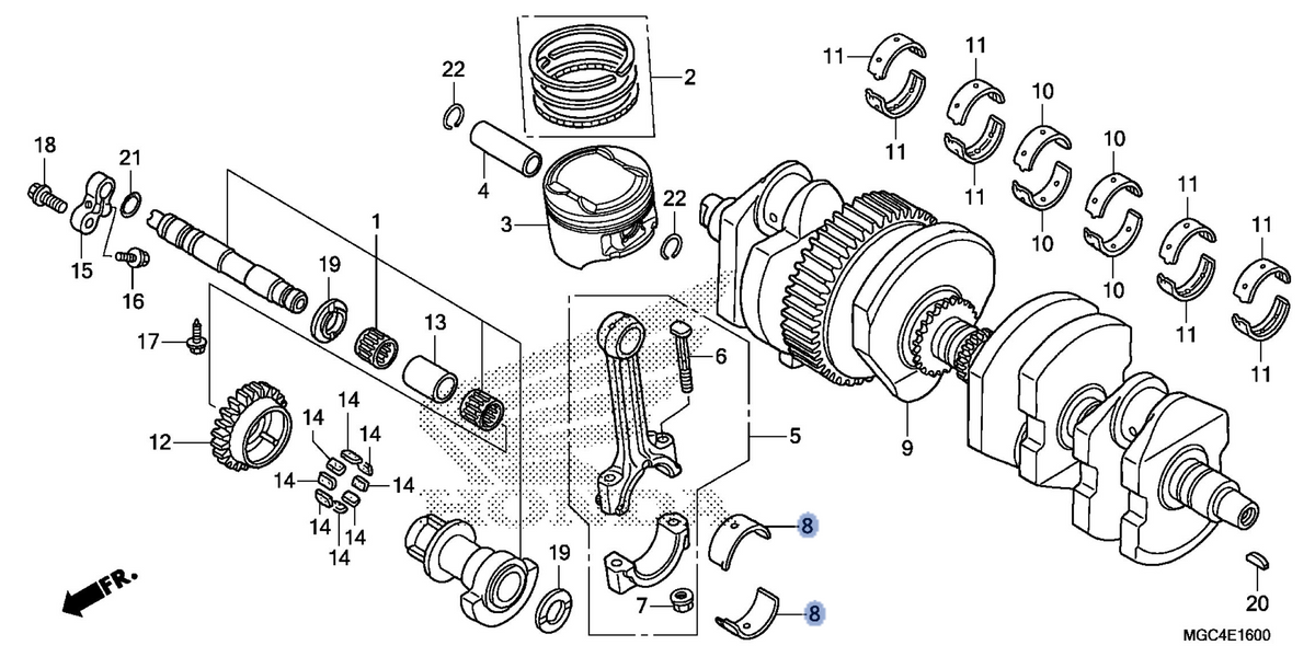 Honda OEM part 13224-MGC-003