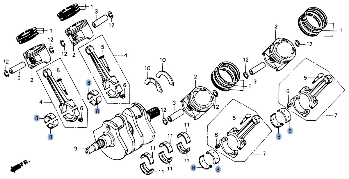 Honda OEM part 13224-MT3-000