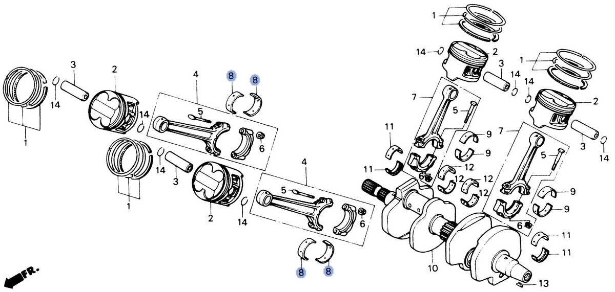Honda OEM part 13225-ML7-690