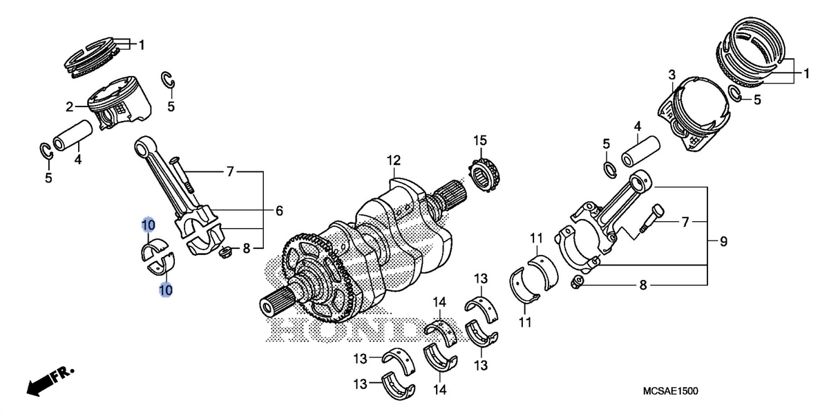 Honda OEM part 13227-MCS-003