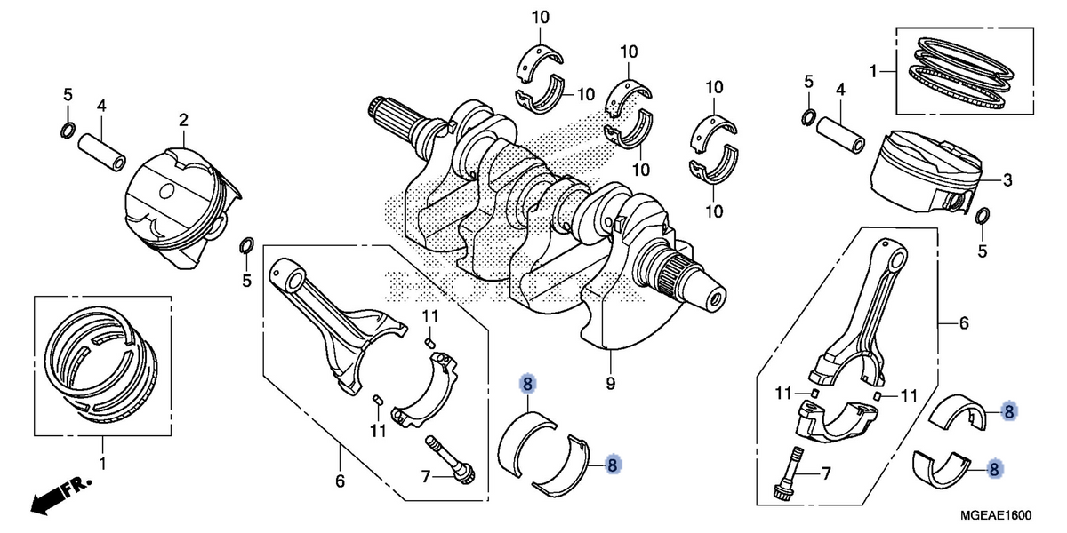 Honda OEM part 13227-MGE-013