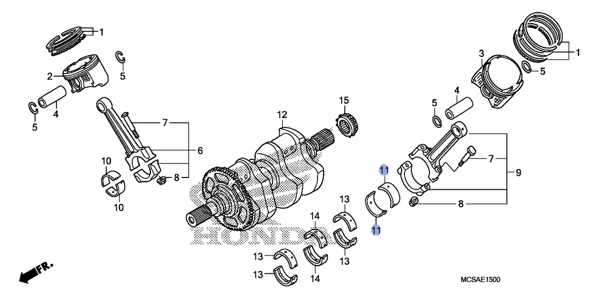 Honda OEM part 13236-MCS-003