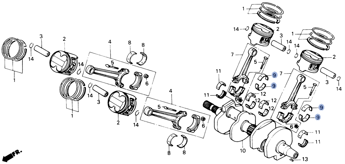 Honda OEM part 13237-ML7-690