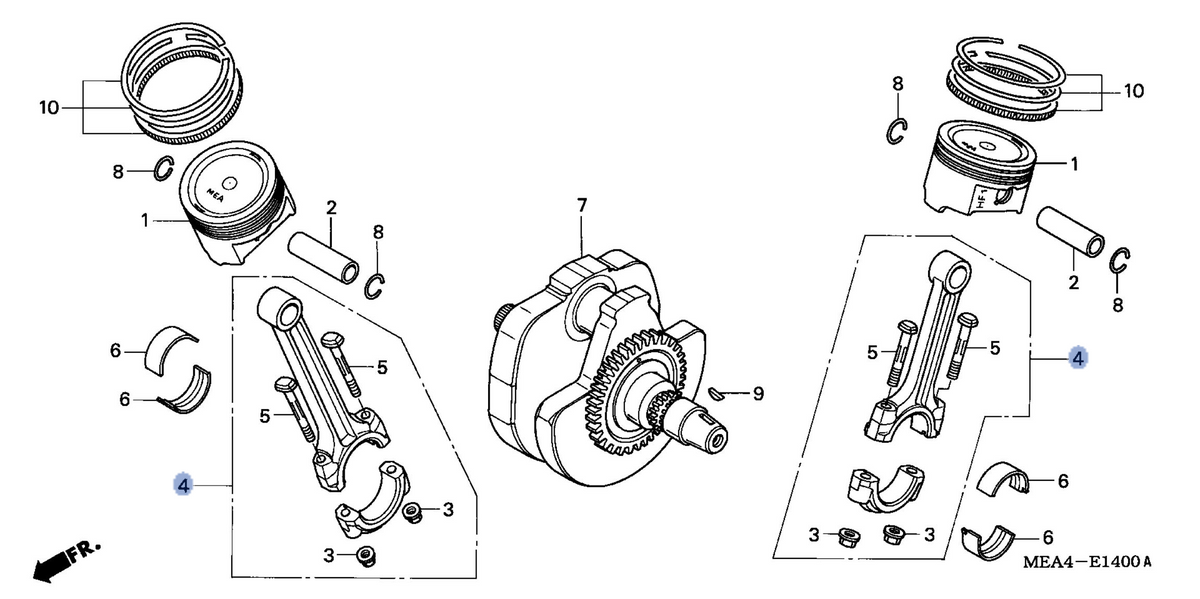 Honda OEM part 13250-MEA-670