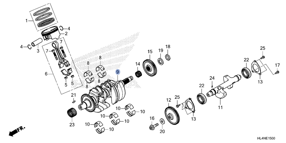 Honda OEM part 13300-HL4-AJ0