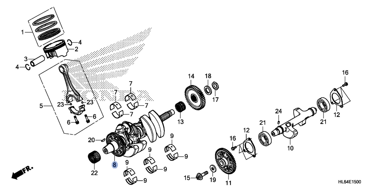 Honda OEM part 13300-HL6-A00