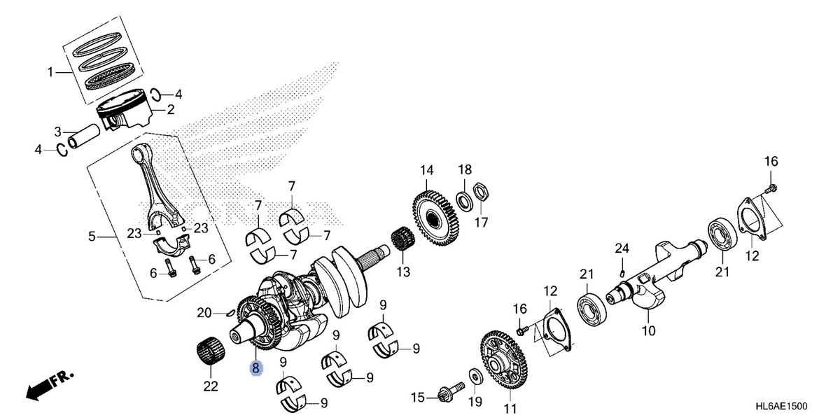 Honda OEM part 13300-HL6-AF0