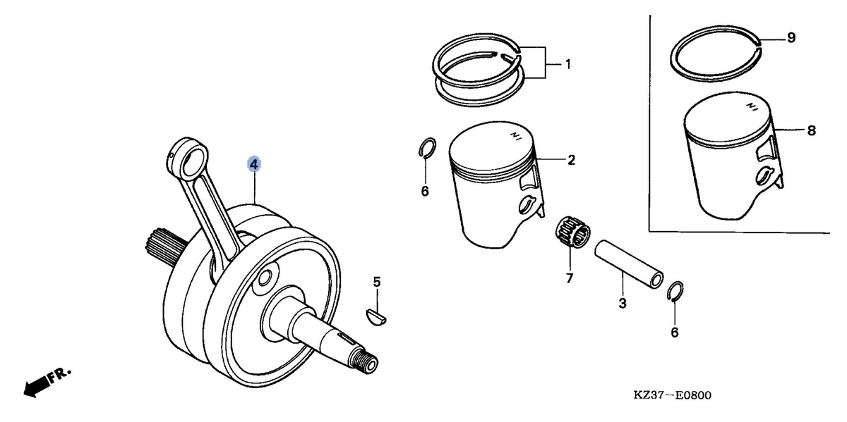 Honda OEM part 13300-KSK-730