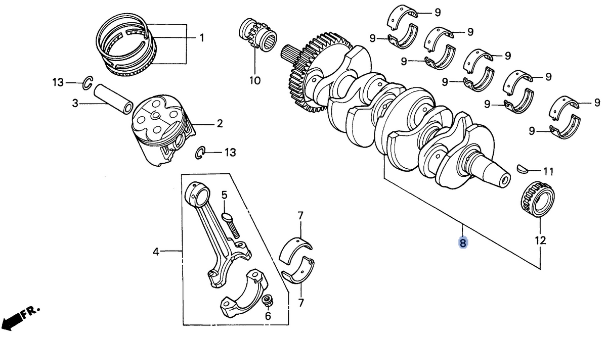 Honda OEM part 13300-MAL-600