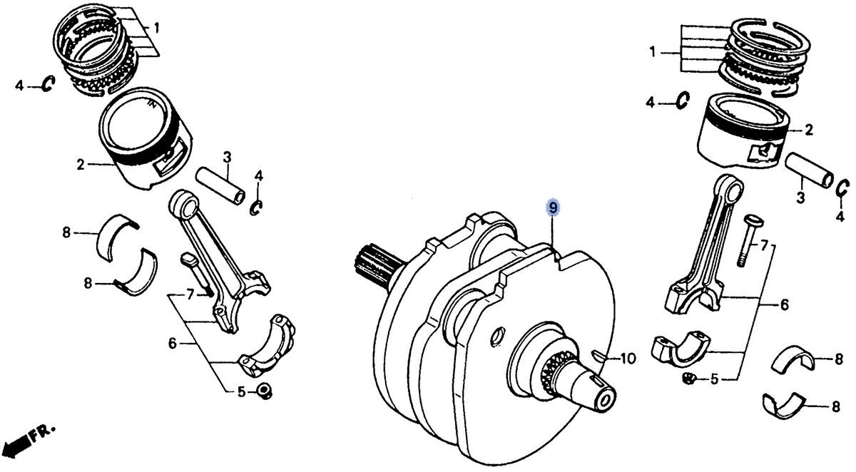 Honda OEM part 13300-MCK-A00