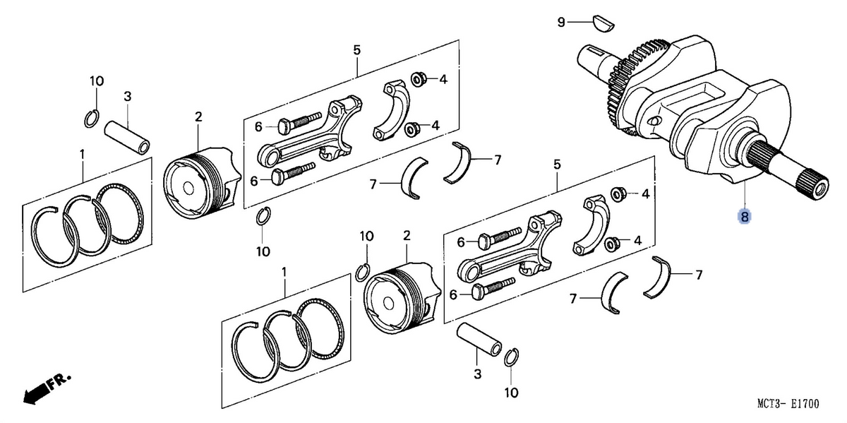 Honda OEM part 13300-MCT-010