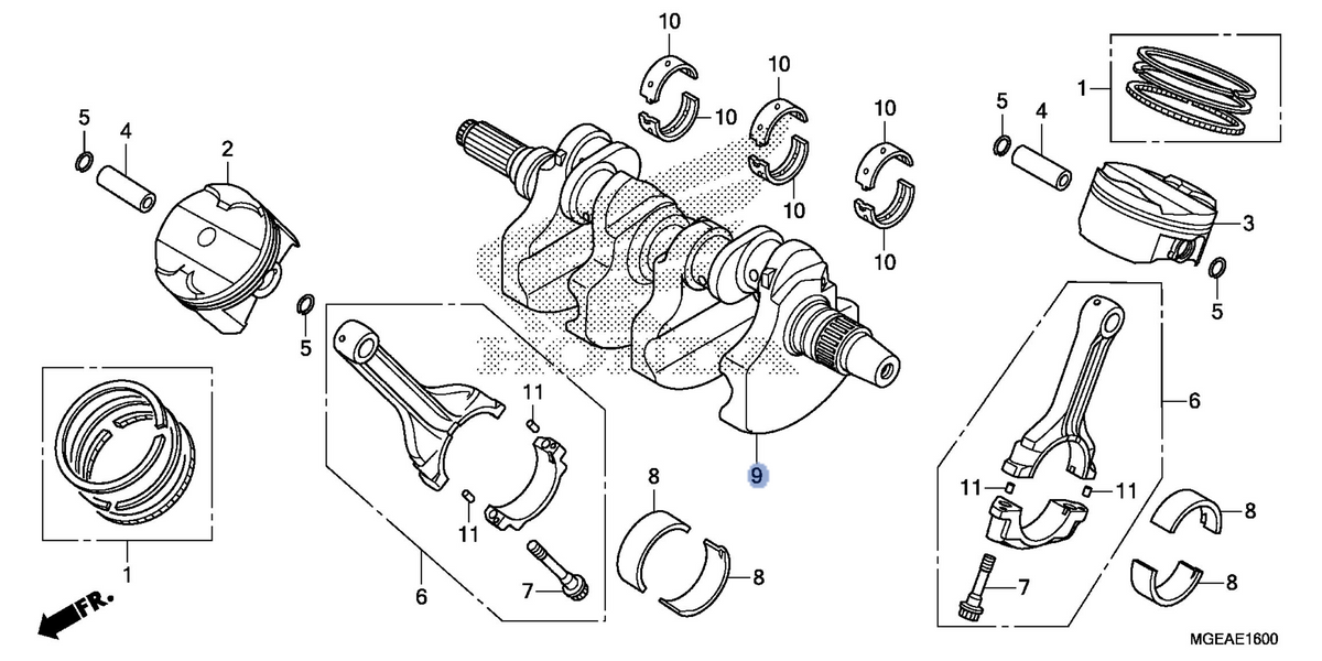 Honda OEM part 13300-MGE-020